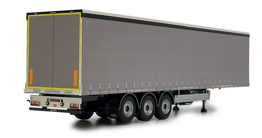 Pacton Curtainside trailer Grey - 1:32